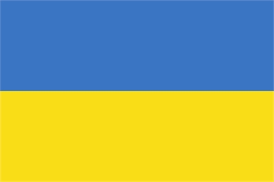 [ai] The flag of Ukraine featuring two horizontal bands: blue at the top and yellow at the bottom.